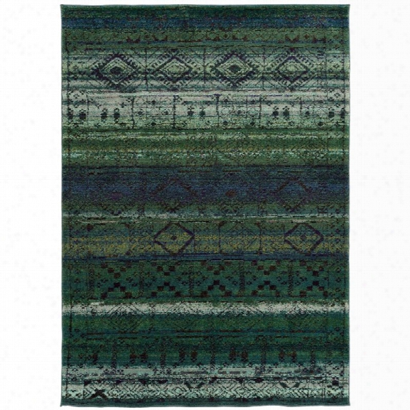 Oriental Weavers Nomad 7'10 X 10'10 Machine Woven Rug In Green