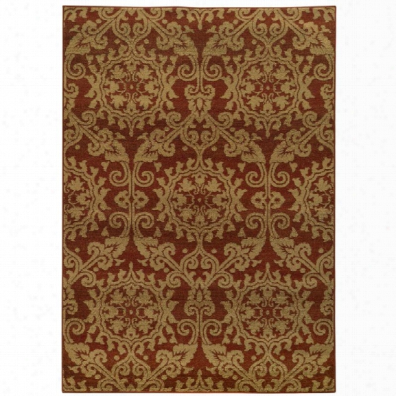 Oriental Weavers Parker 9'10 X 12'10 Machine Woven Rug In Rust