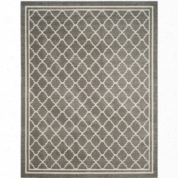 Safavieh Amherst 12' X 18' Power Loomed Rug In Dark Gray And Beige