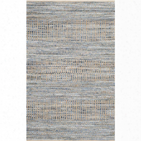 Safavieh Cape Cod 11' X 15' Handmade Jute Rug In Natural And Blue