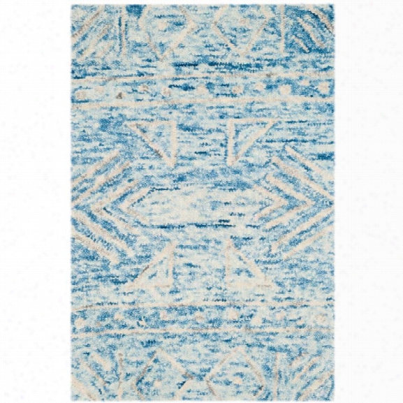 Safavieh Chatham 8' X 10' Hand Tufted Wool Rug In Blue And Ivory