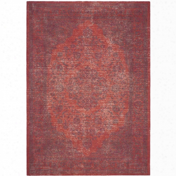 Safavieh Classic Vintage 9' X 12' Power Loomed Cotton Rug In Red
