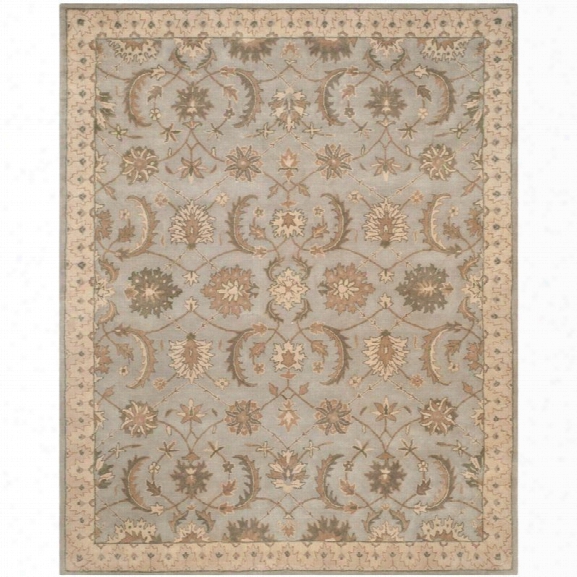 Safavieh Heritage 9' X 12' Hand Tufted Wool Pile Rug In Beige And Gray