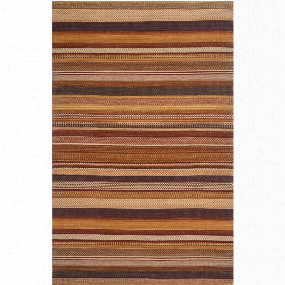 Safavieh Kilim 9' X 12' Hand Woven Flat Weave Wool Pile Rug In Rust