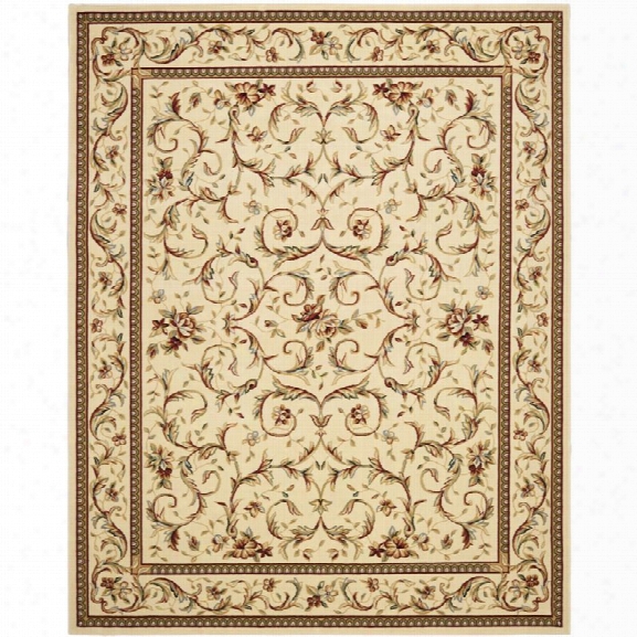 Safavieh Lyndhurst 12' X 18' Power Loomed Rug In Ivory And Ivory