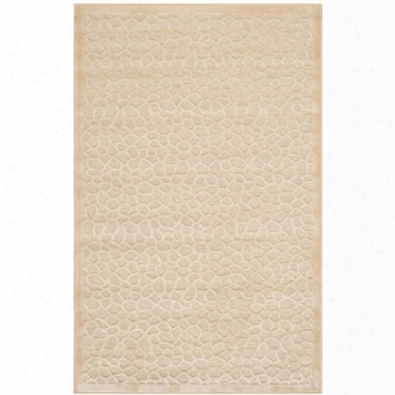 Safavieh Martha Stewart 8' X 11'2 Tufted Hand Loomed Rug In Creme