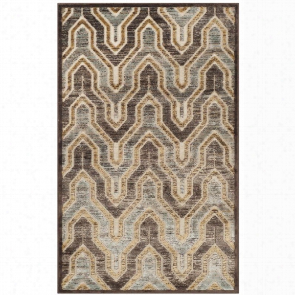 Safavieh Paradise 8' X 11'2 Power Loomed Rug In Creme And Brown