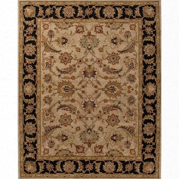 Jaipur Rugs Mythos 12' X 18' Hand Tufted Wool Rug In Taupe And Black