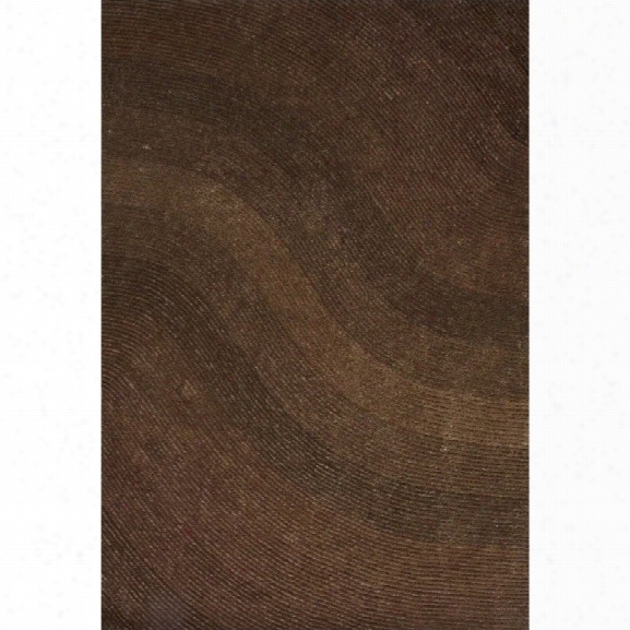 Jaipur Rugs Track 7'6 X 9'6 Shag Polyester Rug In Brown And Taupe