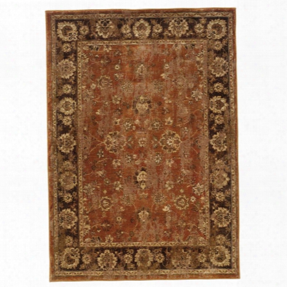 Oriental Weavers Casablanca 9'10 X 12'10 Machine Woven Rug In Orange