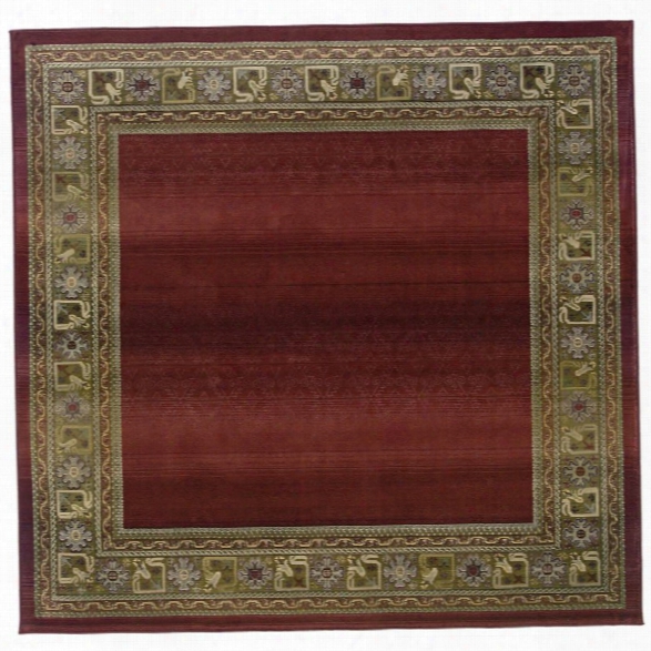 Oriental Weavers Generations 8' Square Machine Woven Rug In Red