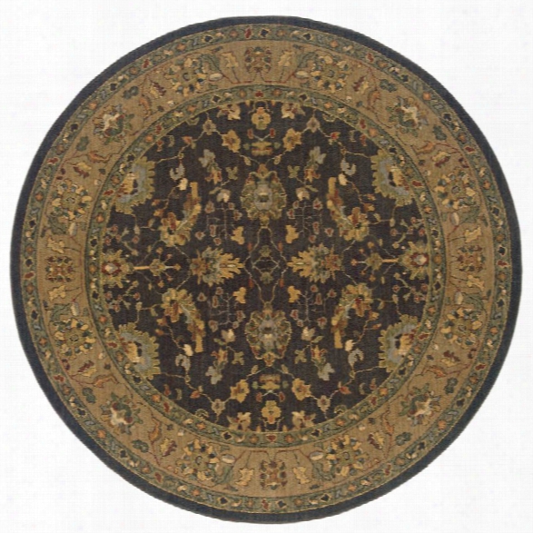 Oriental Weavers Infinity 7'8 Round Machine Woven Rug In Black