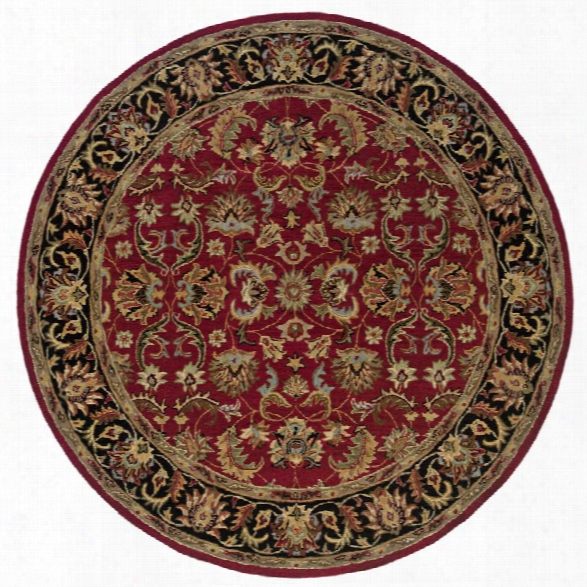 Oriental Weavers Windsor 7'6 Round Hand Tufted Rug In Red