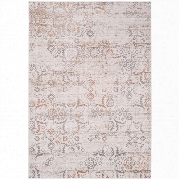 Safavieh Artifact 9' X 12' Power Loomed Rug In Gray And Cream