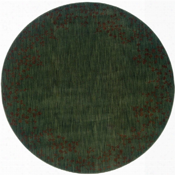 Oriental Weavers Allure 7'8 Round Machine Woven Rug In Blue