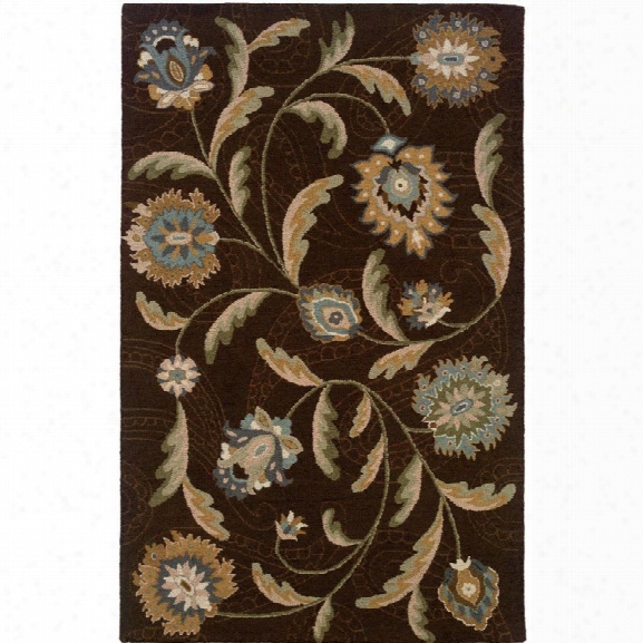 Oriental Weavers Eden 8' X 10' Hand Tufted Rug In Brown