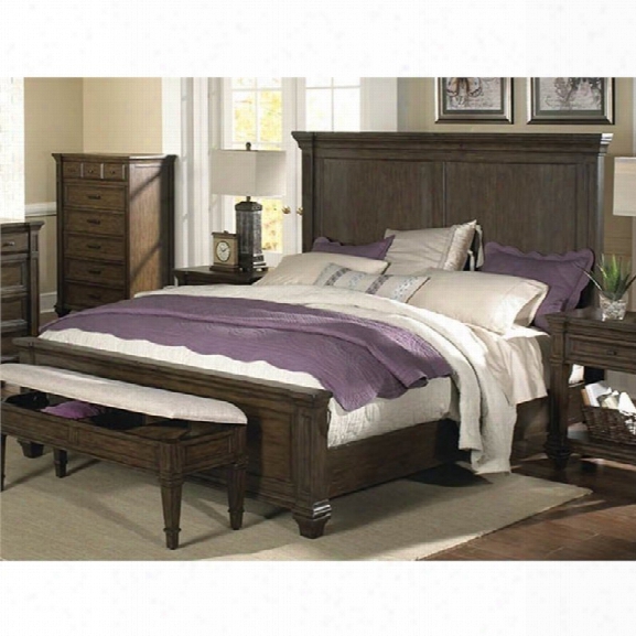 A-america Gallatin King Panel Bed In Mahogany