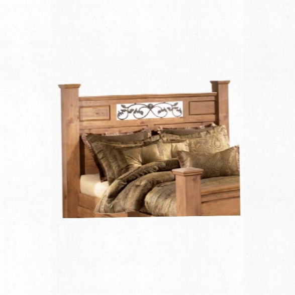 Ashley Bittersweet Wood King Poster Panel Headboard In Light Brown