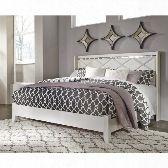 Ashley Dreamur King Panel Bed In Champagne