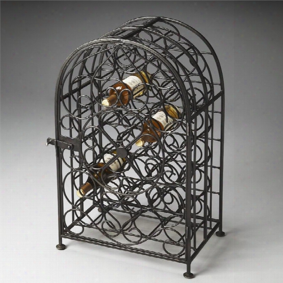 Butler Specialty Industrial Chic Clybourn Wine Rack In Iron