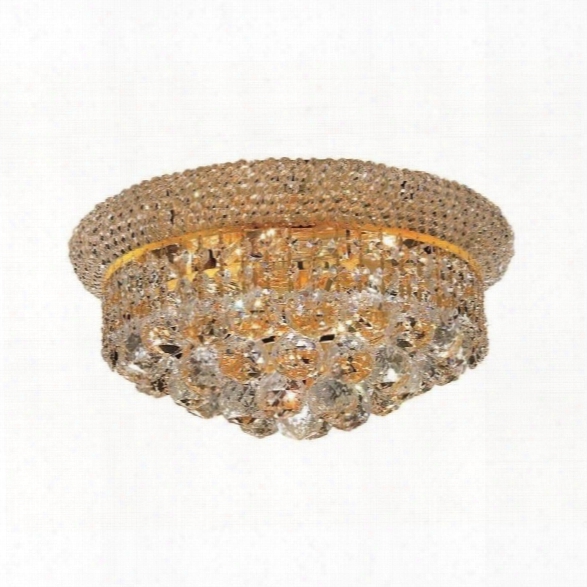 Elegant Lighting Primo 14 6 Light Elements Crystal Flush Mount