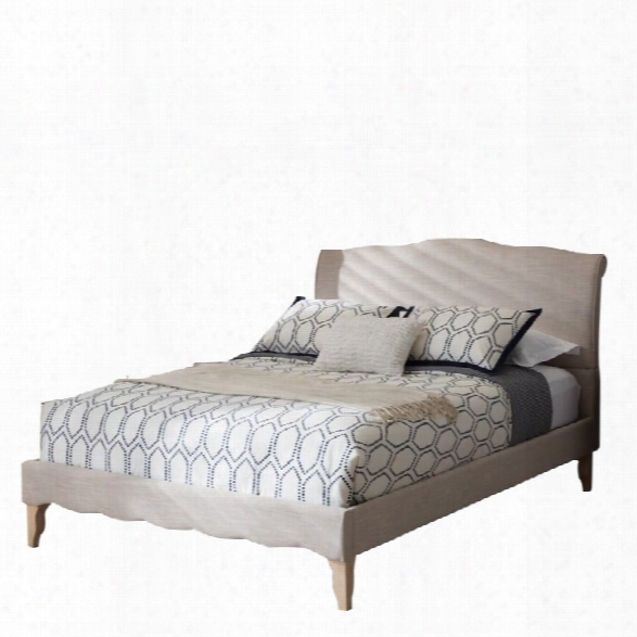 Fannie King Platform Bed In Beige