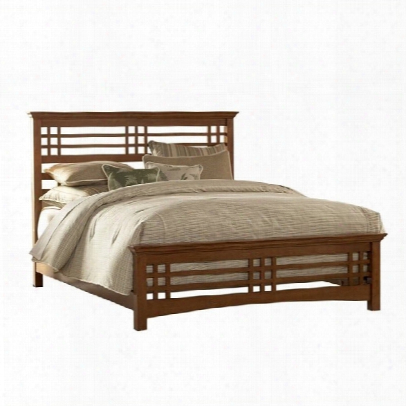 Fashion Bed Avery Panel Bed In Oak-king