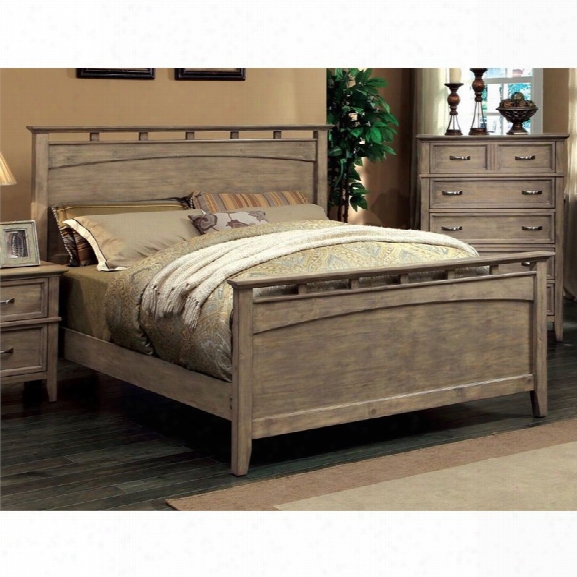 Furniture Of America Ackerson King Panel Bed In Wood