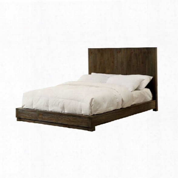 Furniture Of America Bellamy King Panel Bed In Rustic Natural