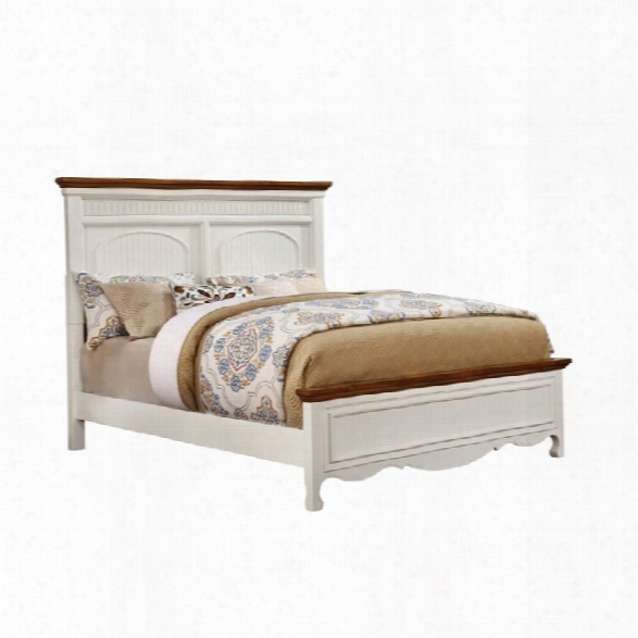 Furniture Of America Darla California King Panel Bed In White