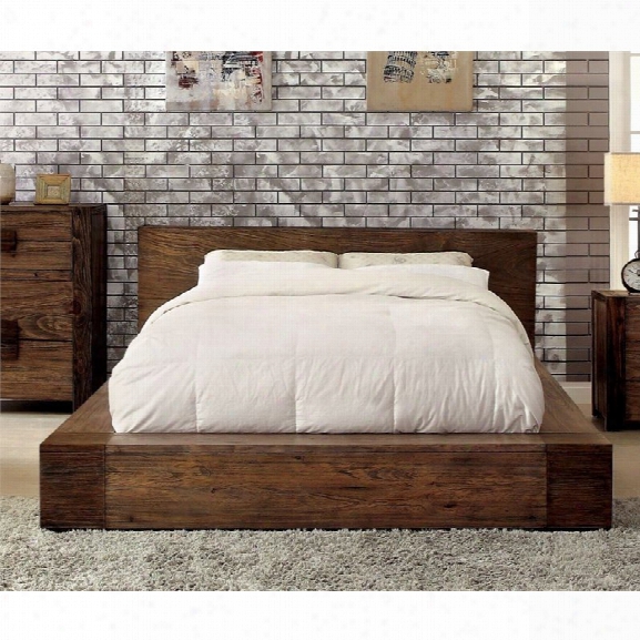 Furniture Of America Elbert California King Platform Bed In Natural