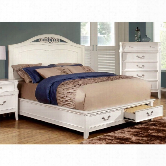 Furniture Of America Firelda Queen Storage Bed In White