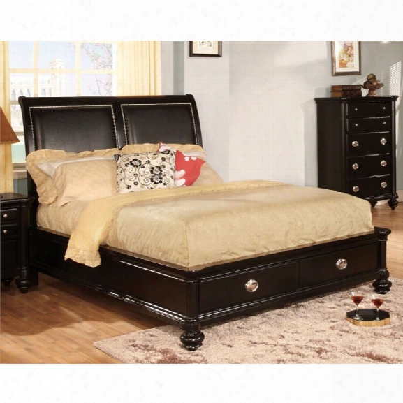 Furniture Of America Helene California King Storage Platform Bed