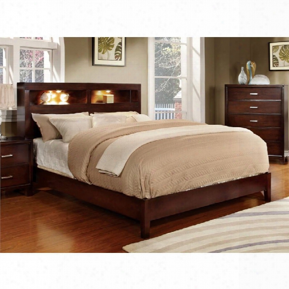 Furniture Of America Jenners California King Platform Bookcase Bed