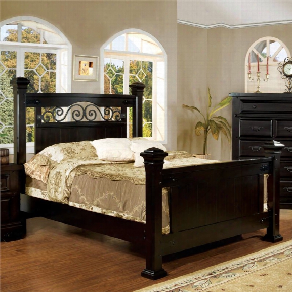 Furniture Of America Lexington Queen Panel Bed In Espresso