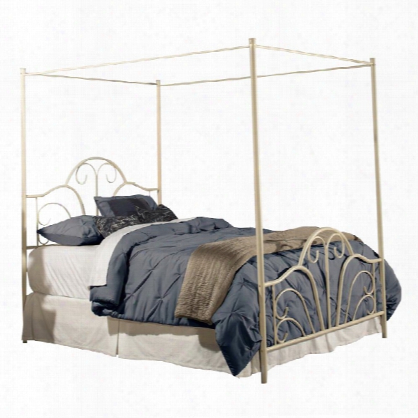 Hillsdale Dover King Metal Bed In Cream