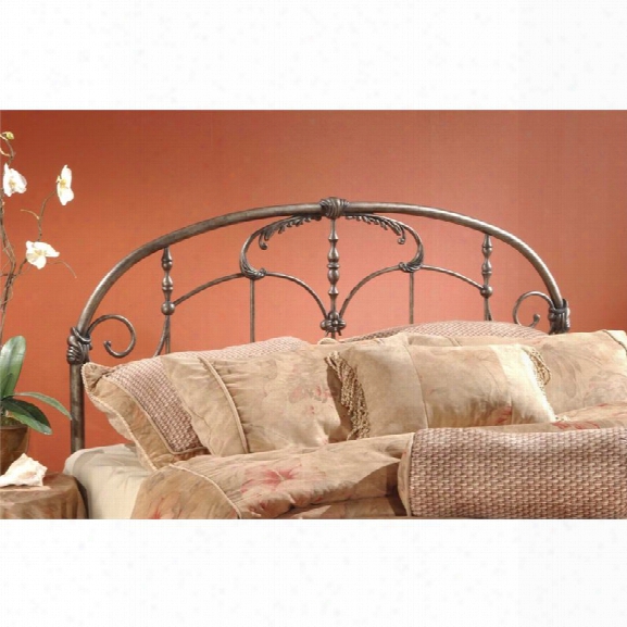 Hillsdale Jacqueline King Spindle Headboard In Old Brushed Pewter