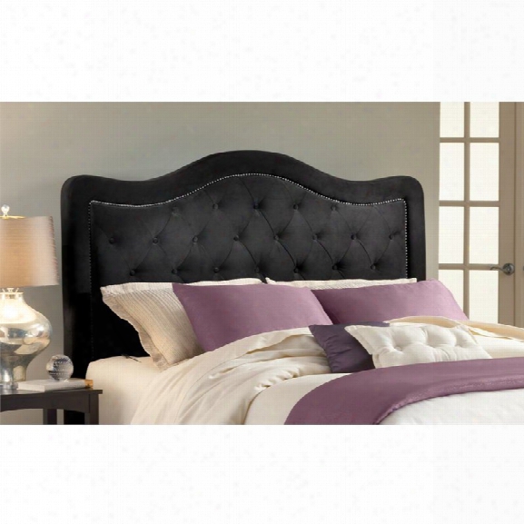 Hillsdale Trieste Upholstered King Panel Headboard In Pewter