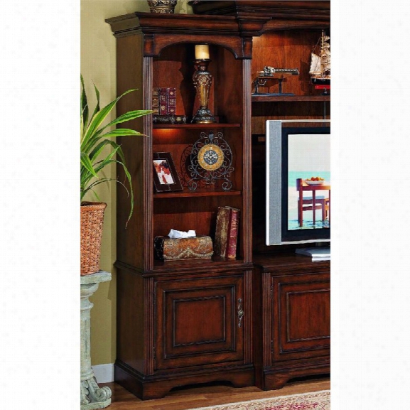 Hooker Furniture Brookhaven 3 Shelf Left Door Pier In Medium Wood