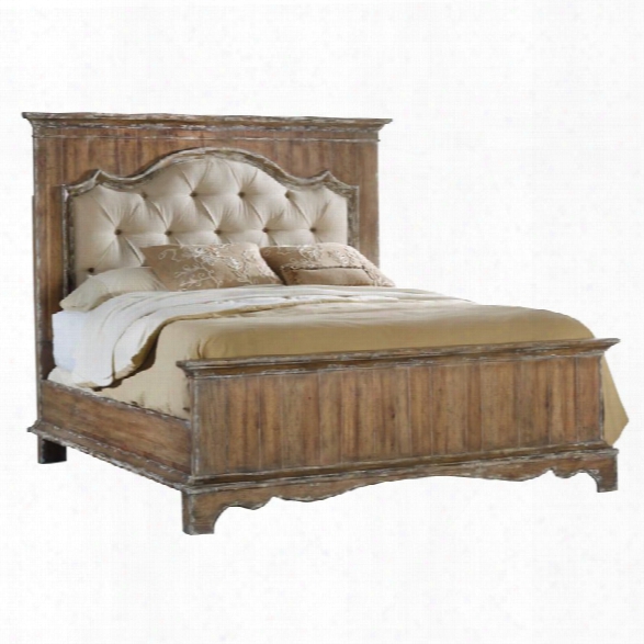 Hooker Furniture Chatelet Upholstered California King Panel Bed In Caramel Froth