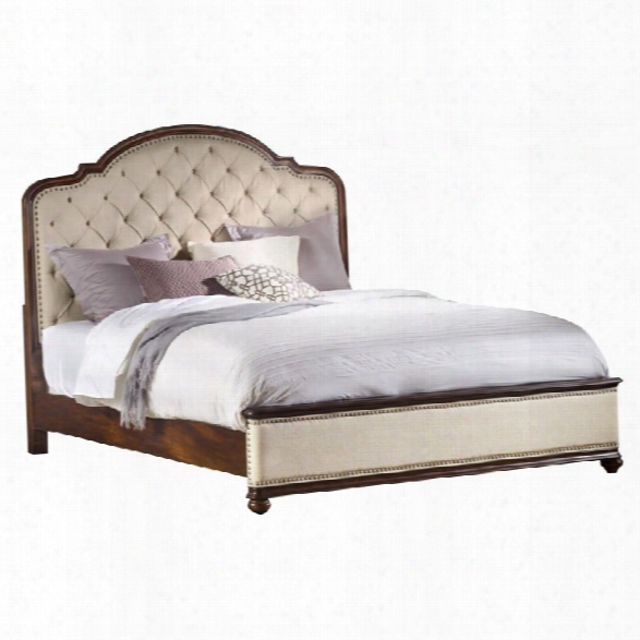 Hooker Furniture Leesburg Upholstered California King Bed In Mahogany