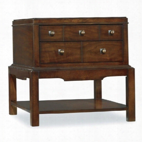 Hooker Furniture Palisade 2-drawer End Table In Walnut