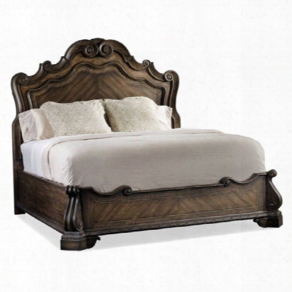 Hooker Furniture Rhapsody Panel Bed In Rustic Walnut-king