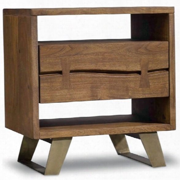 Hooker Furniture Transcend 1 Drawer Nightstand In Medium Wood