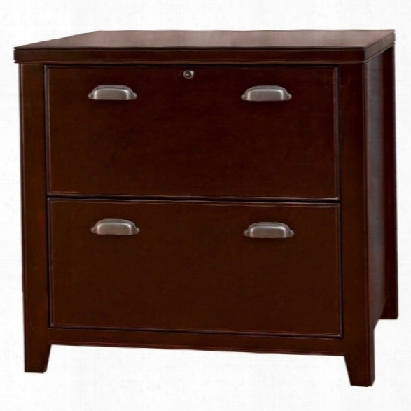 Kathy Ireland Home By Martin Tribeca Loft 2 Drawer Lateral Wood File Storage Cabinet In Cherry