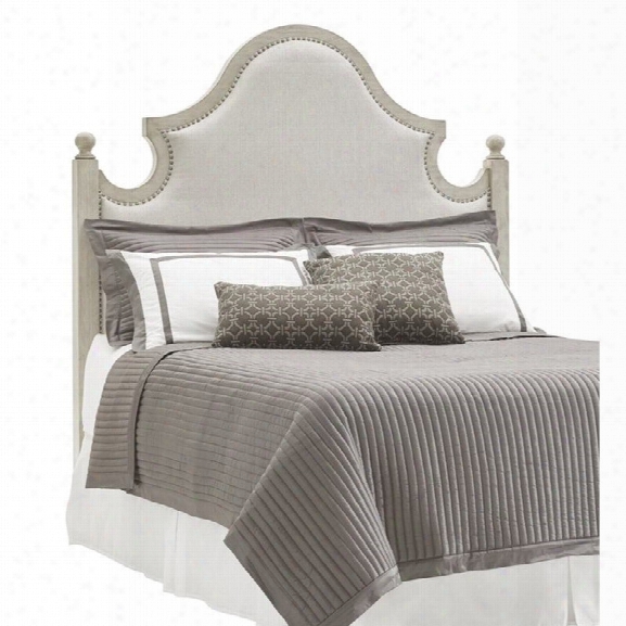 Lexington Oyster Bay Arbor Hills Upholstered Queen Headboard In Pearl