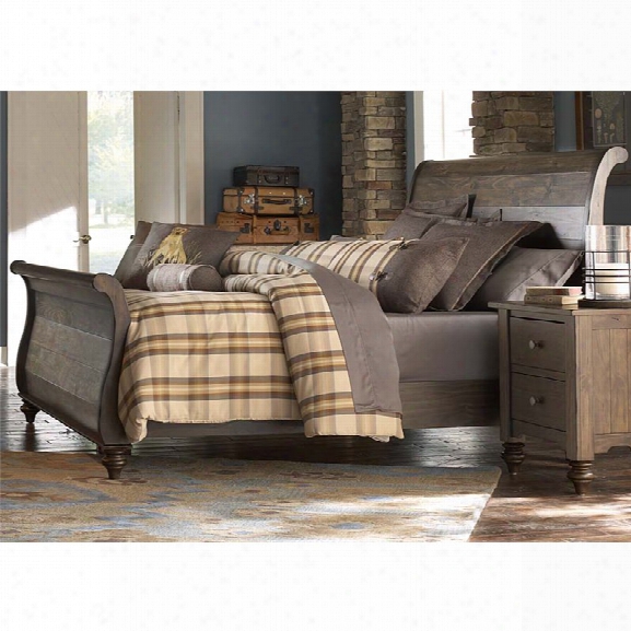 Liberty Furniture Southern Pines King Sleigh Bed In Bark