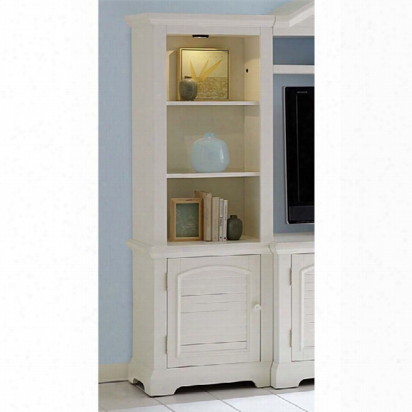 Liberty Furniture Summer House Left Entertainment Pier In Oyster White