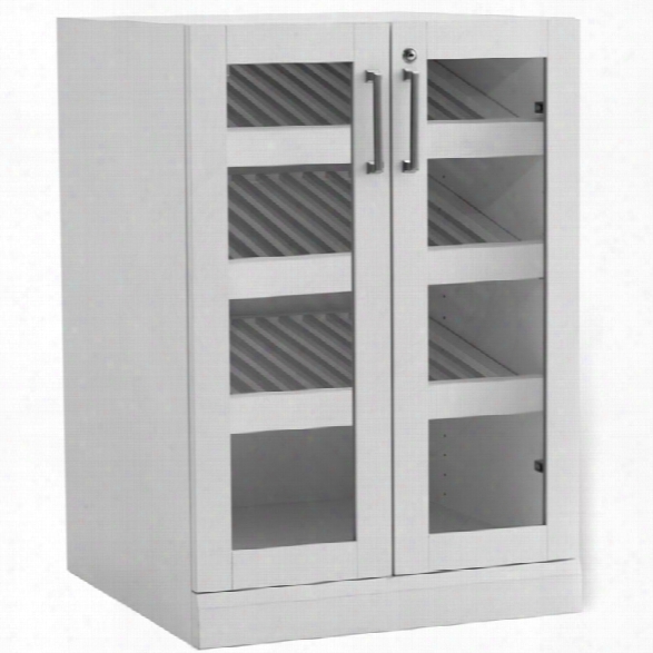 Newage Home Bar 35 Wine Display Cabinet In White