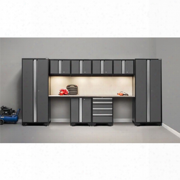 Newage Products Bold 3.0 Series 10 Piece Cabinet Set In Gray
